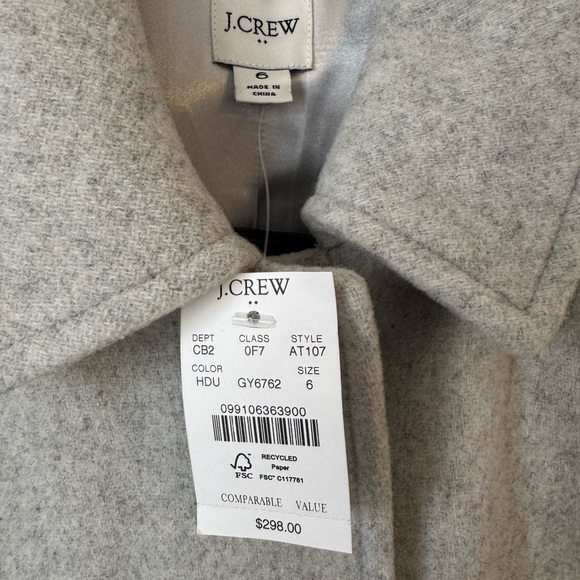 NWT! J.Crew Wool Blend Lady Day Coat - Picture 3 of 5